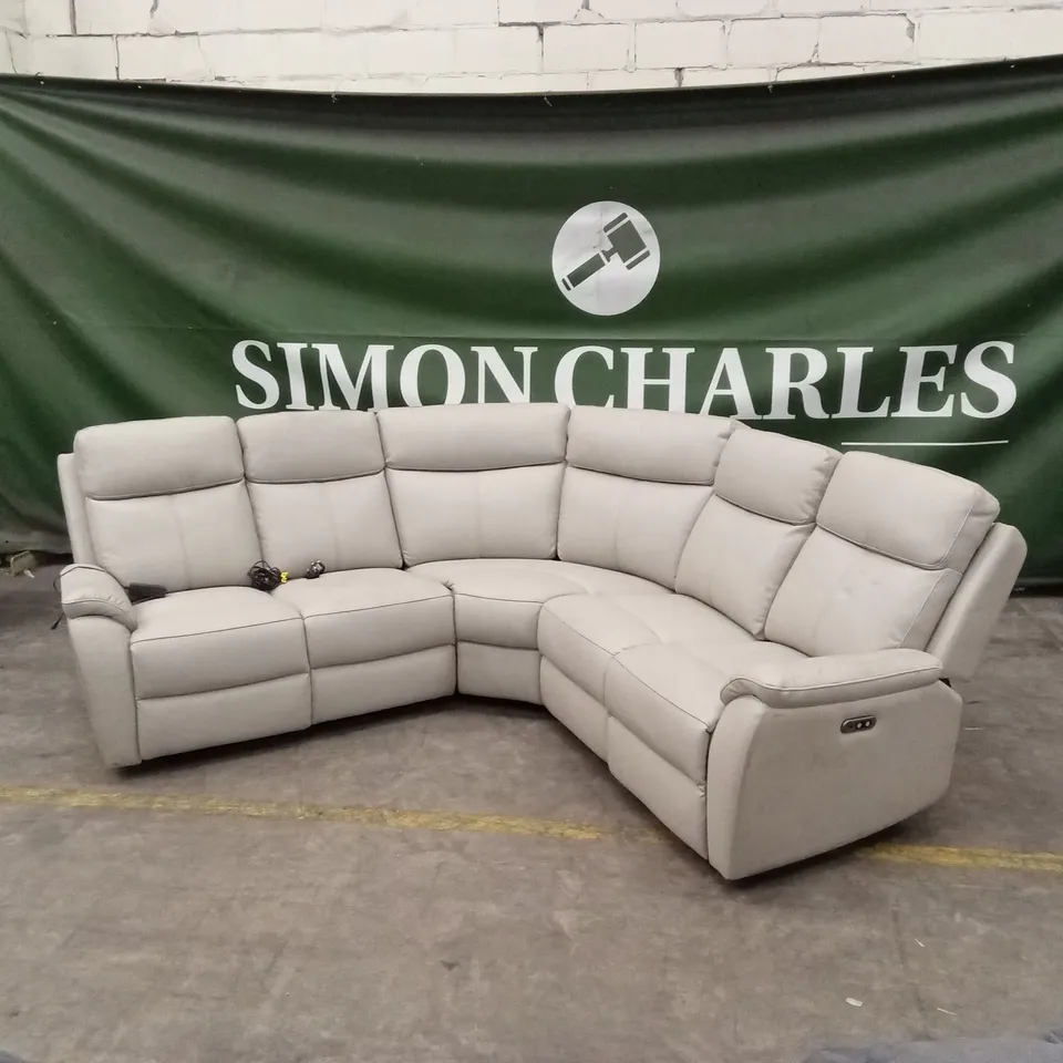 ASPIRE KINGSMERE LEATHER CORNER RECLINER SOFA RRP £2299