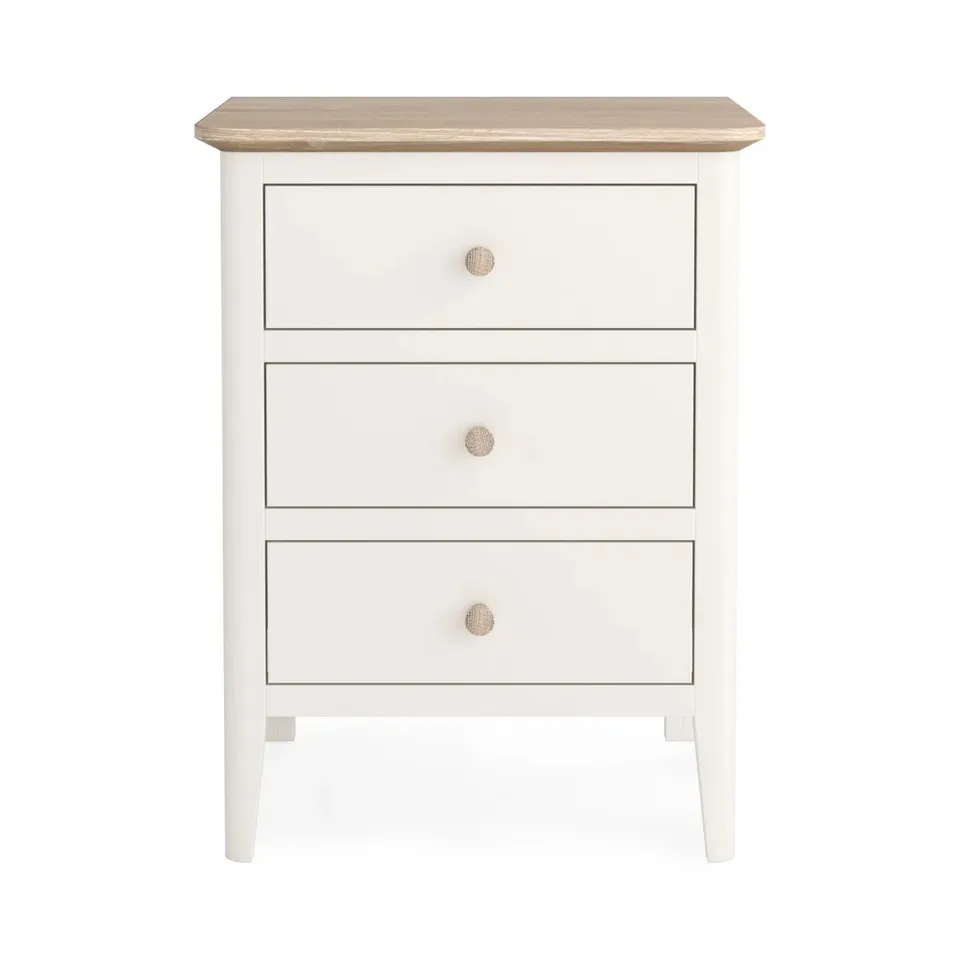 BOXED MAELLE 3 DRAWER BEDSIDE TABLE