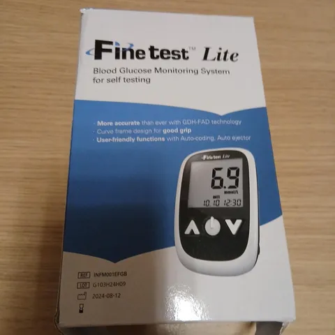 FINETEST LITE BLOOD GLUCOSE MONITORING SYSTEM – SELF TESTING