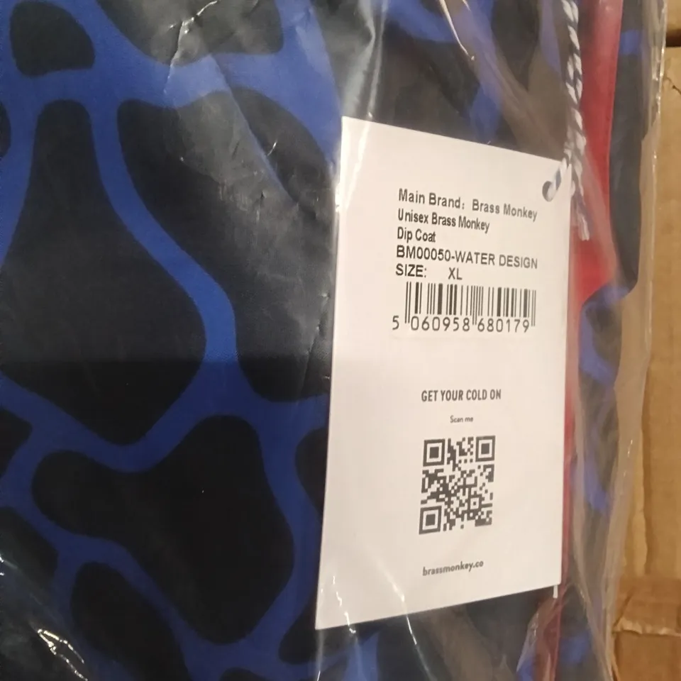 BRANS NEW BRASS MONKEY COAT - WATER DESIGN SIZE E XL
