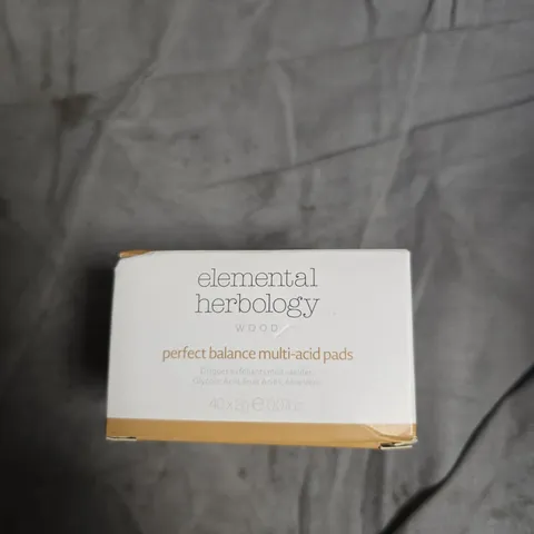 ELEMENTAL HERBOLOGY WOOD – PERFECT BALANCE MULTI-ACID PADS, 40 X 2G