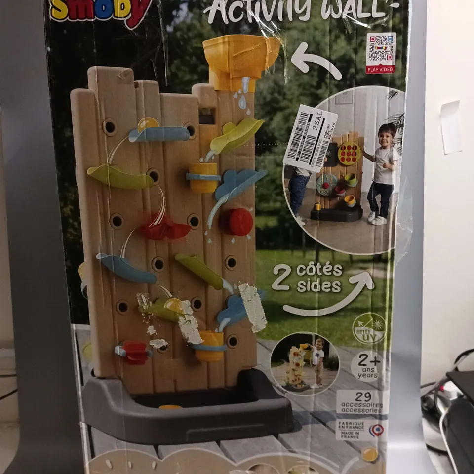 BOXED SMOBY ACTIVITY WALL  RRP £79.99