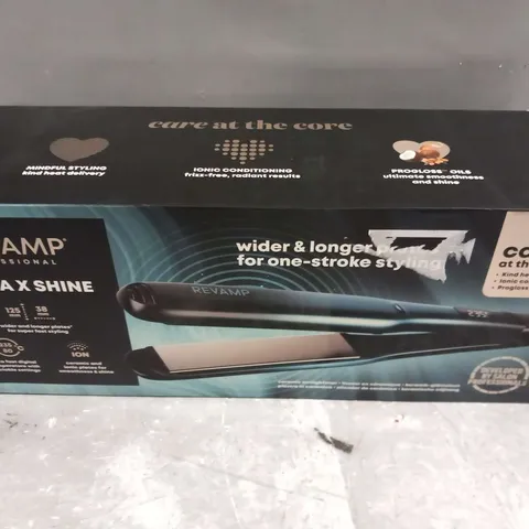 BOXED REVAMP PROFESSIONAL ULTRA X SHINE CERAMIC STRAIGHTENER