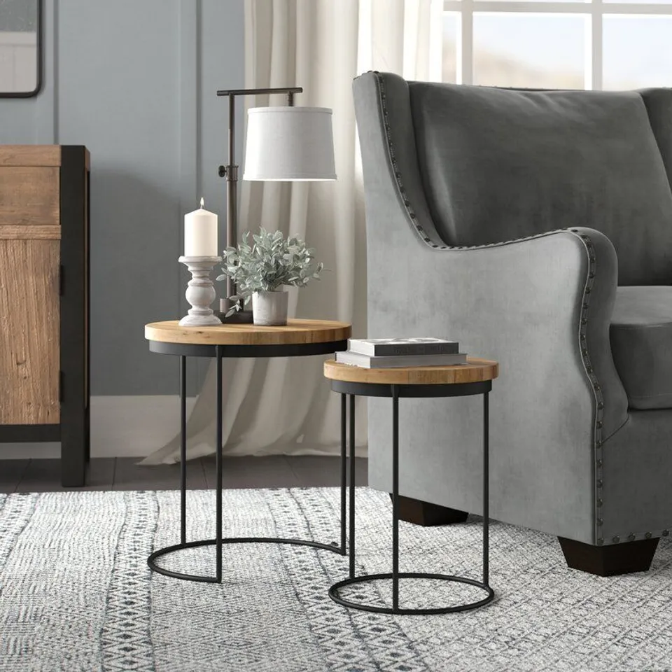 BOXED ARMOURY 2 PIECE NEST OF TABLES 