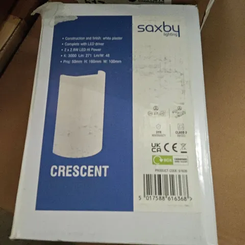 BOXED SAXBY 2 LIGHT LED AND DOWN LIGHT