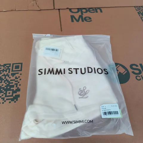 SIMMI STUDIOS CREAM SL EMB SHORTS – SIZE S 