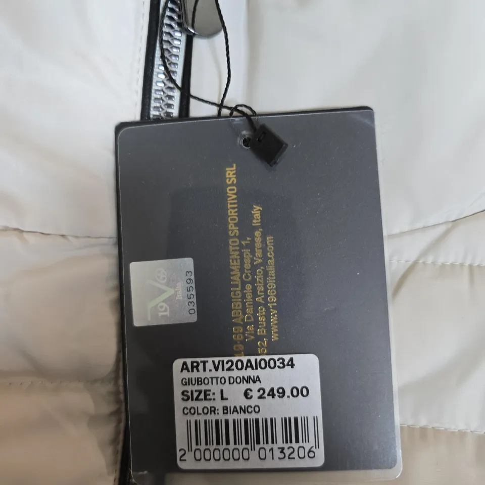 VERSACE 19.69 ITALIA WOMEN'S PUFFER JACKET – WHITE, SIZE L