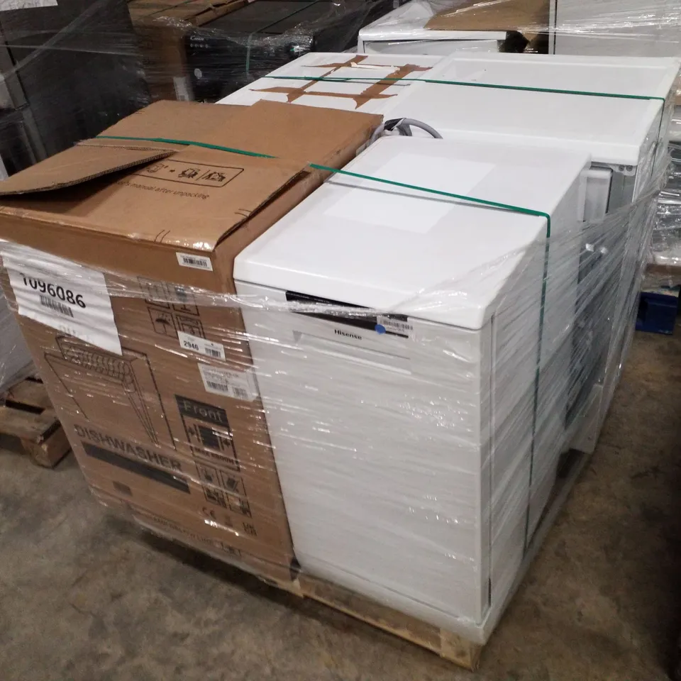 PALLET OF APPROXIMATELY 4 UNPROCESSED RAW RETURN WHITE GOODS TO INCLUDE