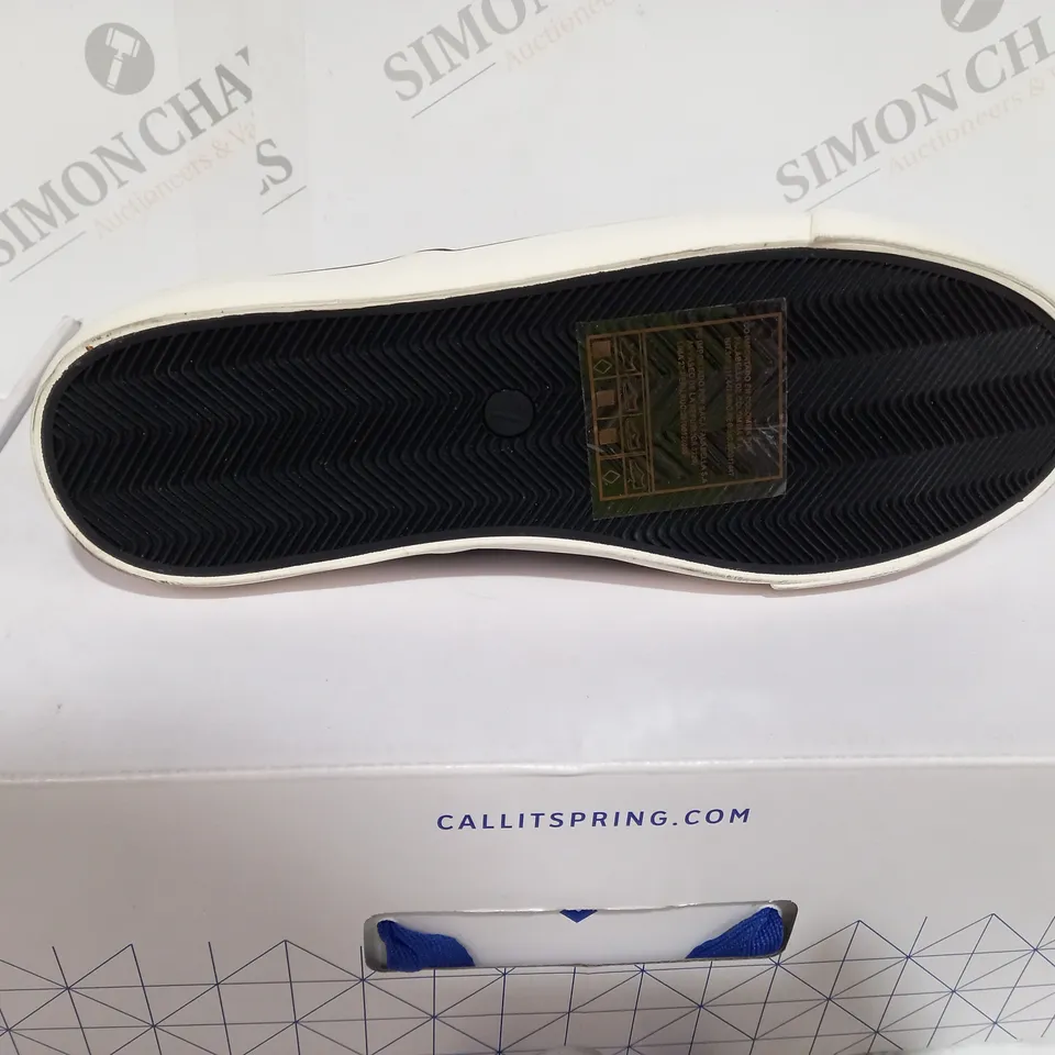 BOXED CALL IT SPRING BELLVARE BLACK & GREY SHOES - SIZE 7