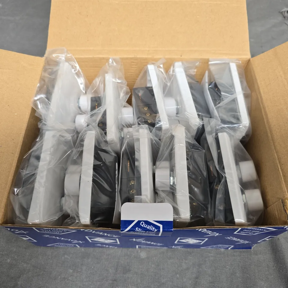 BOX OF 10 X ADVANCE 2 GANG 2 WAY 400W DIMMER SWITCH 