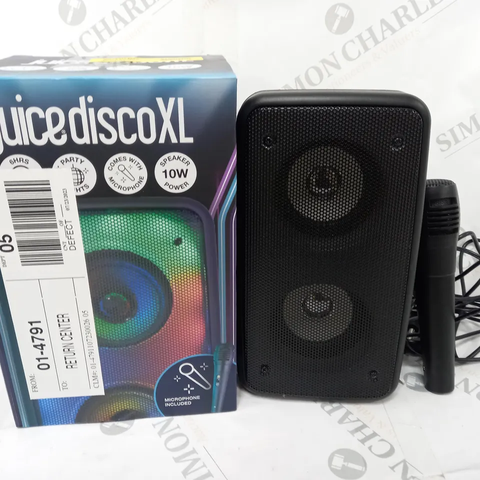 BOXED JUICE DISCO XL WIRELESS SPEAKER WITH MICROPHONE
