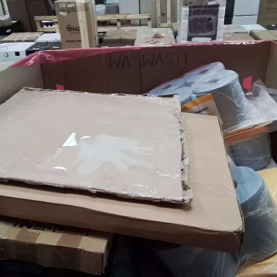 PALLET OF ASSORTED HOUSEHOLD PRODUCTS AND ITEMS TO INCLUDE; FUNESLA PRO KIT,TOILET SEATS,AIRMAN DUVET KINGSIZE