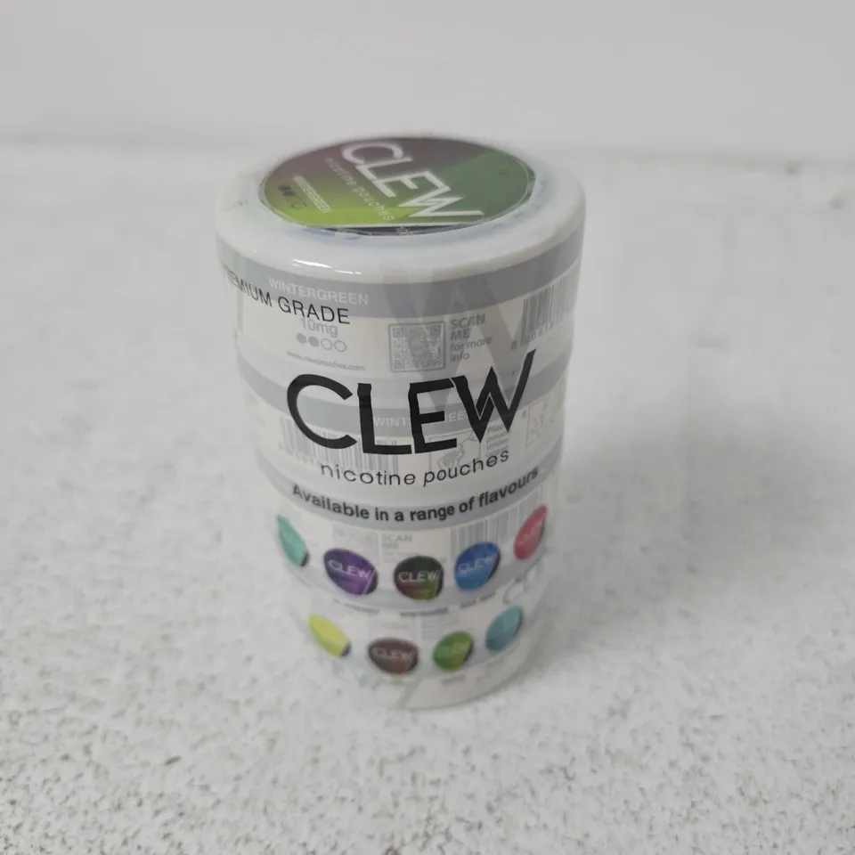 BOX OF APPROXIMATELY 15 X CLEW NICOTINE POUCHES ION VARIOUS FLAVOURS 
