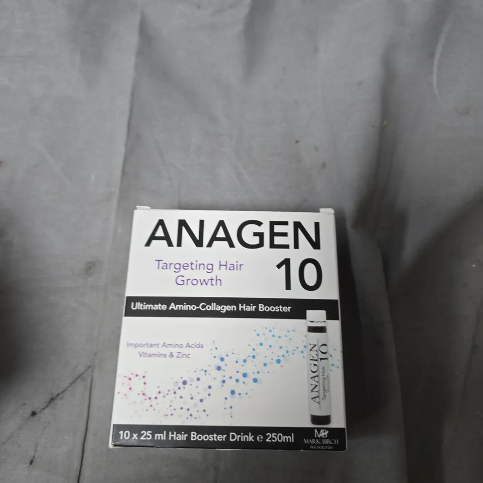 ANAGEN 10 AMINO-COLLAGEN HAIR BOOSTER DRINK 250ML (10 X 25ML)-EXPIRY DATE 7/2025 