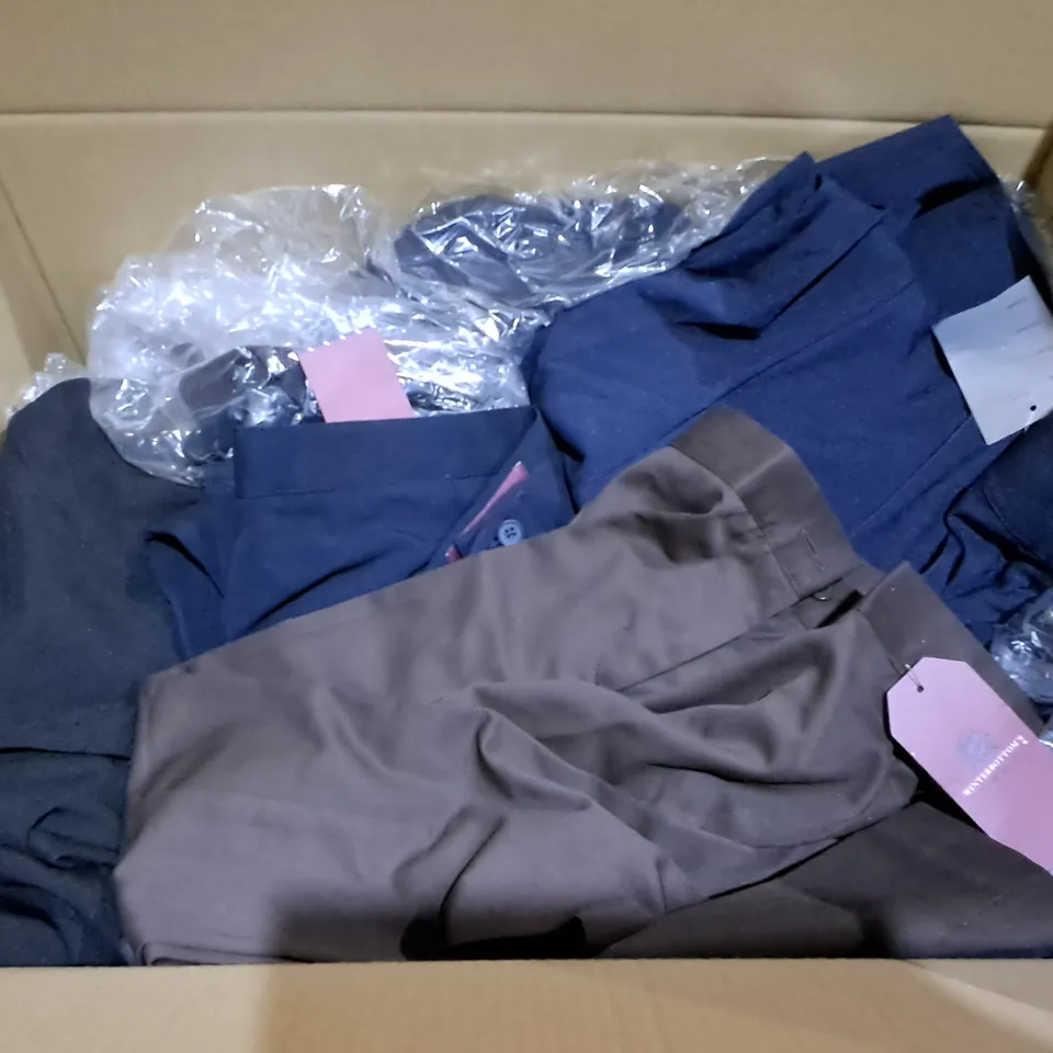 LARGE QUANTITY OF SCHOOL TROUSERS AND SKIRTS IN VARIOUS SIZES