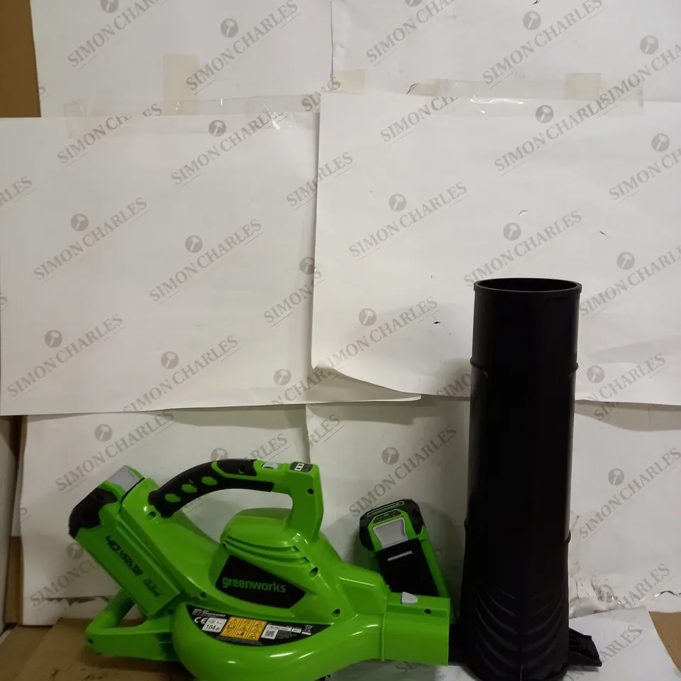 GREENWORKS LEAF BLOWER/VACUUM