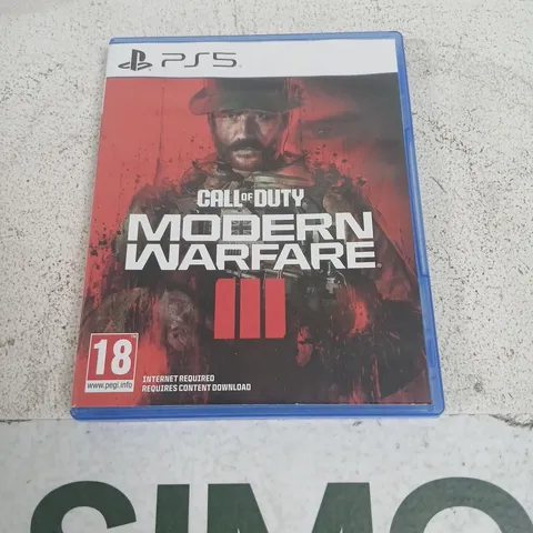 CALL OF DUTY: MODERN WARFARE III – PS5 GAME IN CASE