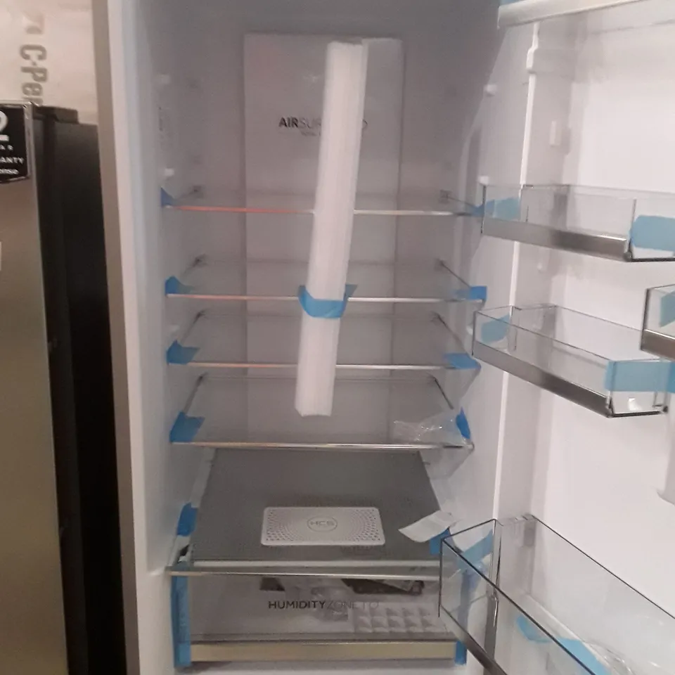 HAIER HDW1620CNPK FREESTANDING FRIDGE FREEZER IN STAINLESS STEEL - UNPROCESSED RAW RETURN