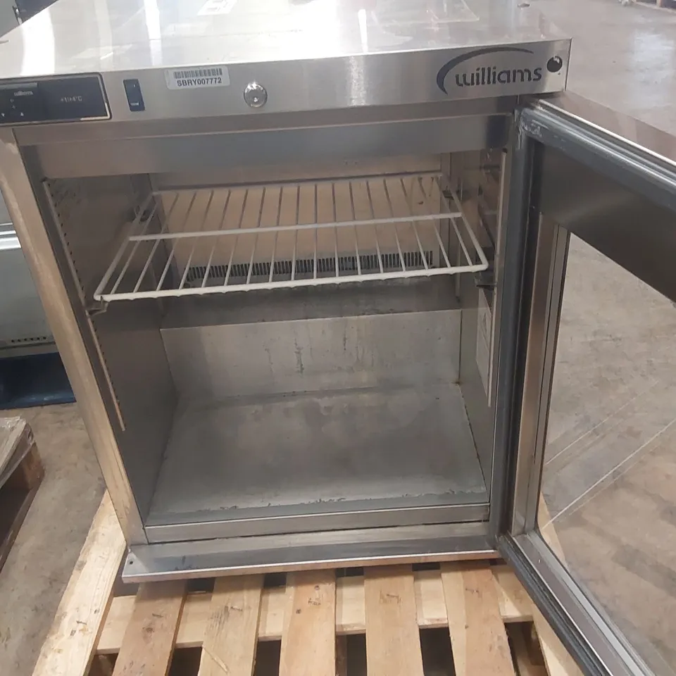 WILLIAMS HA135SA R290 R1 SINGLE DOOR UNDERCOUNTER FRIDGE