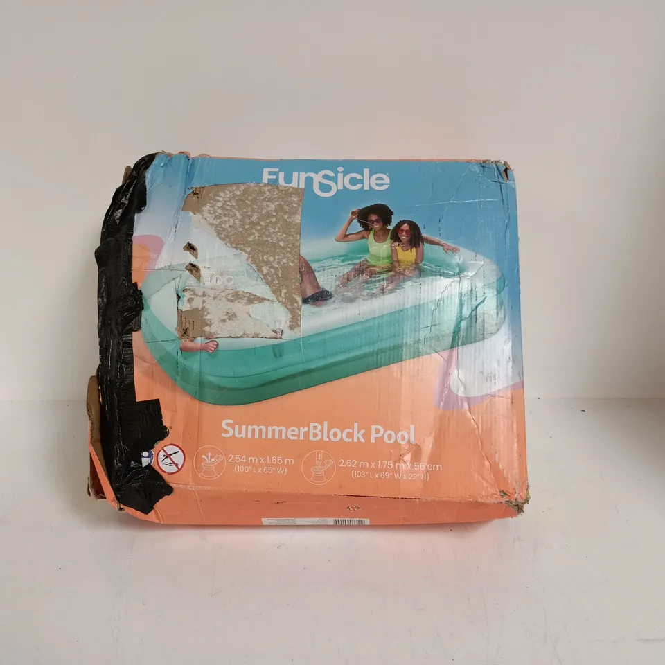 FUNSICLE SUMMER BLOCK POOL - 2.54M X 1.65M