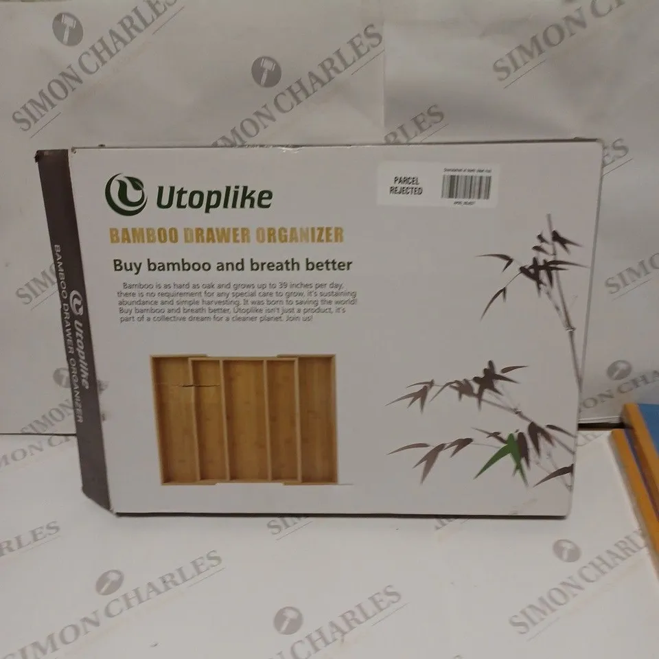 BOXED UTOPLIKE BAMBOO DRAWER ORGANISER 