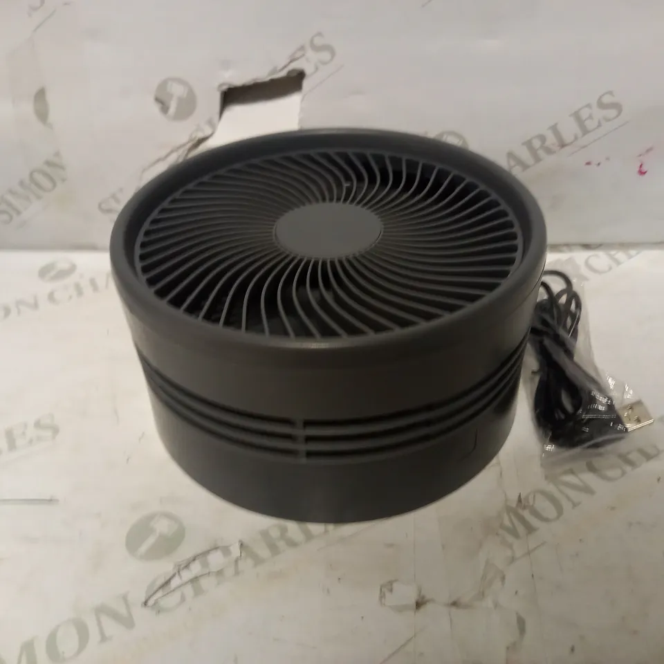 BELL & HOWELL RECHARGEABLE EXTENDABLE DESK & FLOOR FAN, GREY