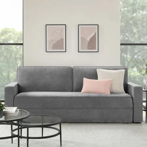 BOXED DUSK SOHO SOFA BED - GREY (2 BOXES)
