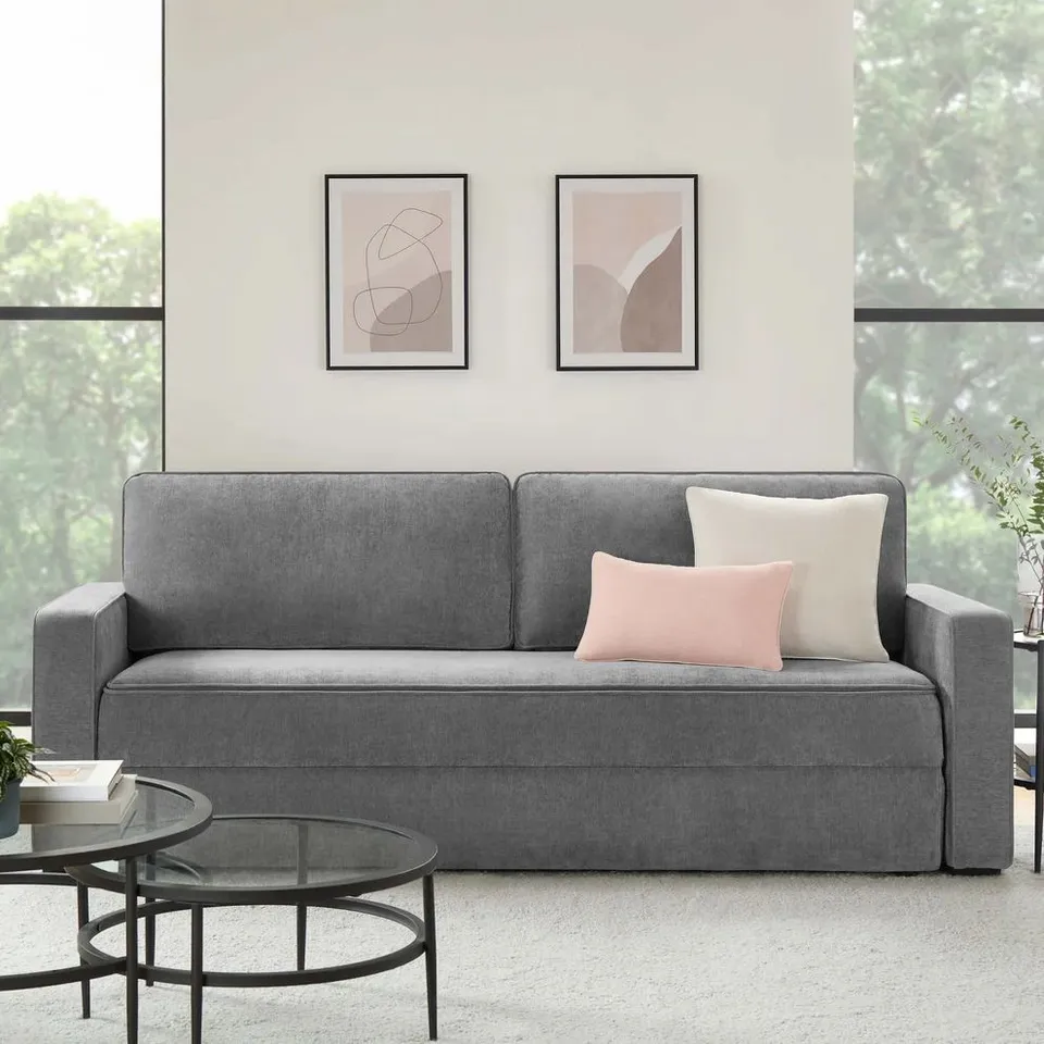 BOXED DUSK SOHO SOFA BED - GREY (2 BOXES)