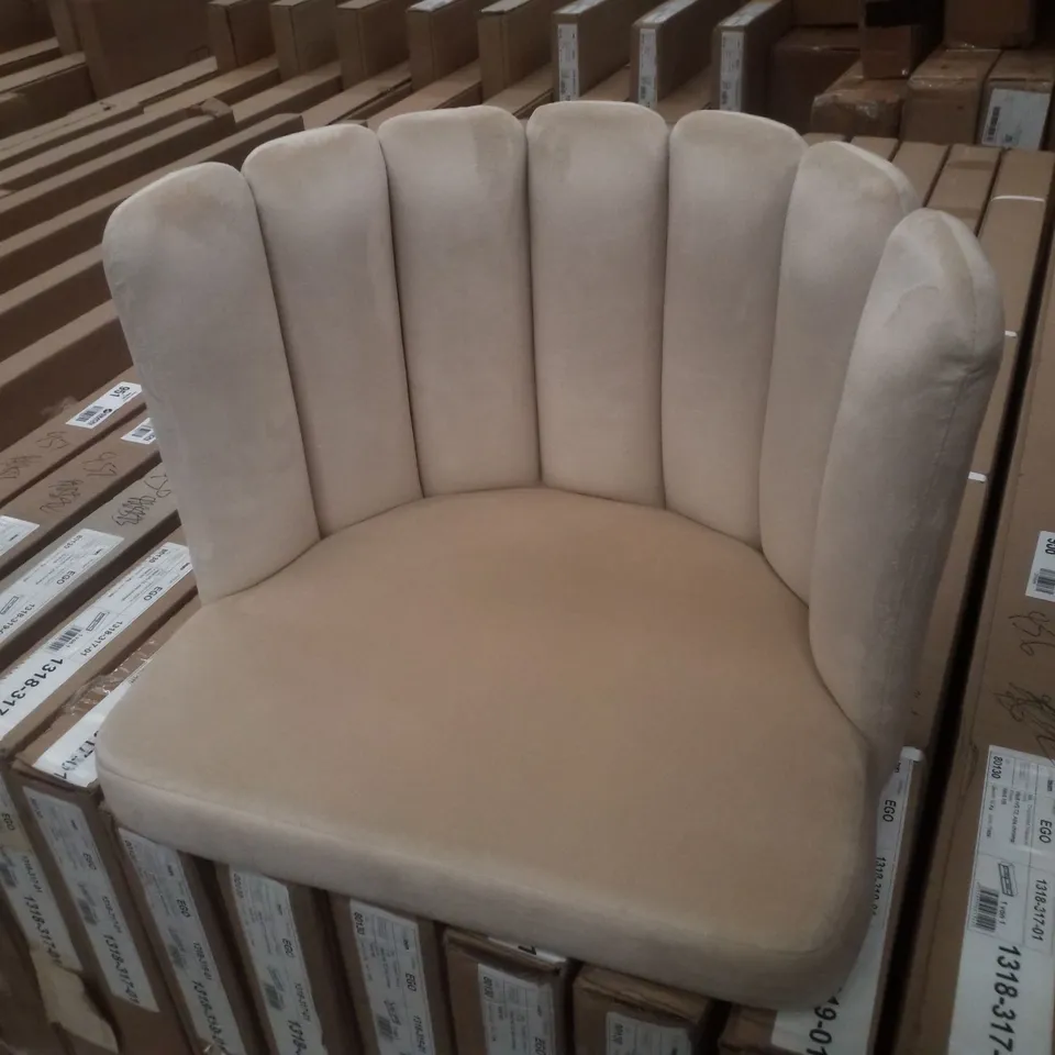 BOXED SET OF 2 MARKLAND DINING CHAIRS [BEIGE VELVET]