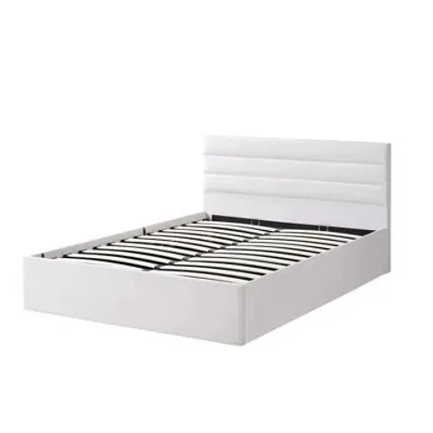 BOXED OTTOMAN BED FRAME STORAGE BED LUXUR DOUBLE (2 BOXES)