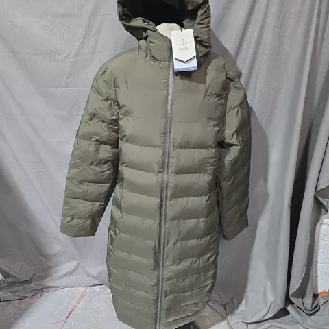 SEASALT CORNWALL RAIN KESER COAT IN MOORLAND - UK 14