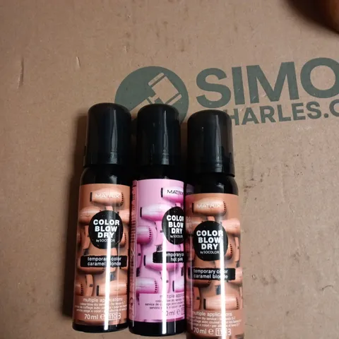BOX OF APPROXIMATELY 20 ASSORTED MATRIX BLOW DRY TEMP COLOUR 