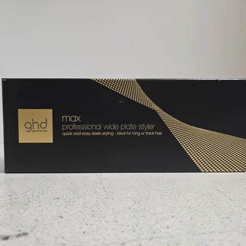 GHD MAX PROFESSIONAL WIDE PLATE STYLER – HAIR STRAIGHTENER (BOXED)