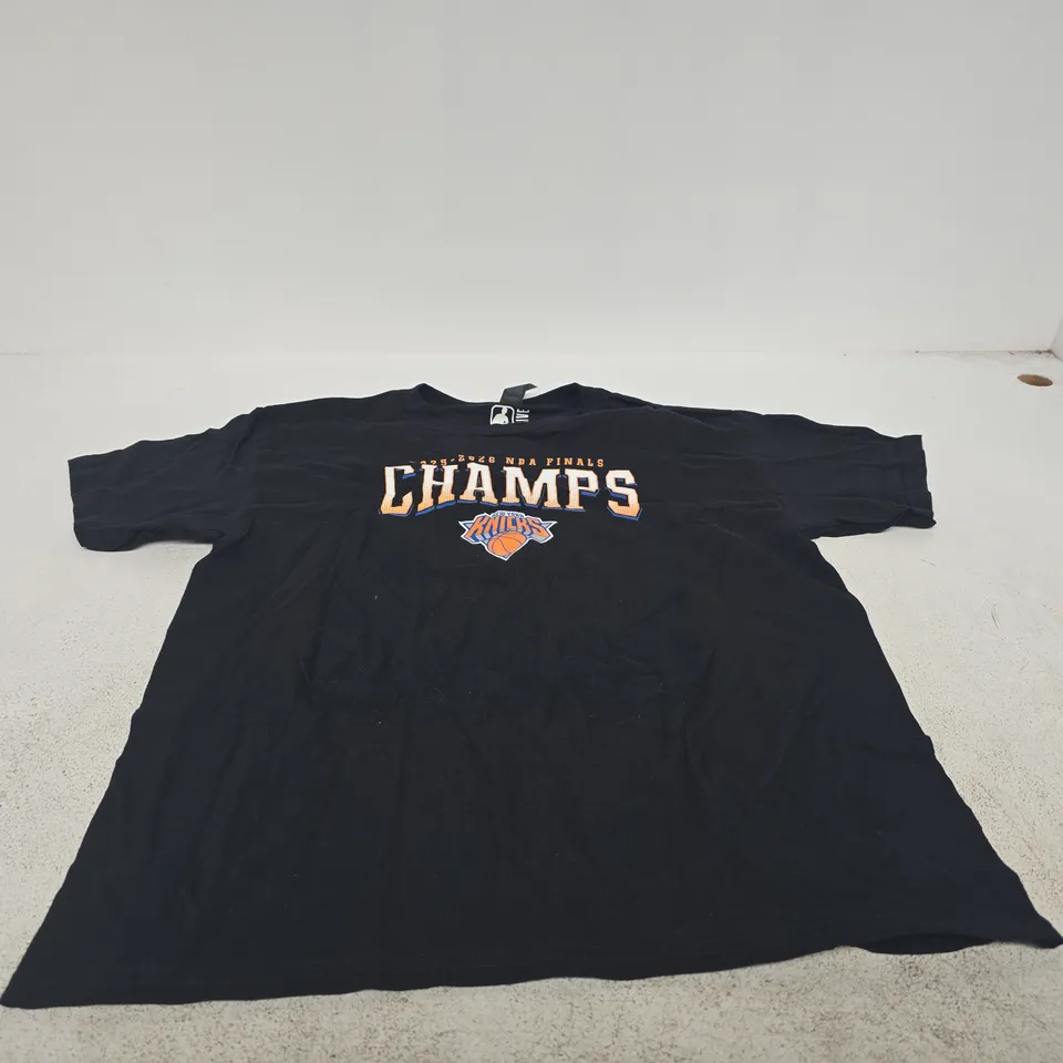 NEW YORK KNICKS 2025-2026 NBA FINAL CHAMPS LARGE YOUTH T SHIRT
