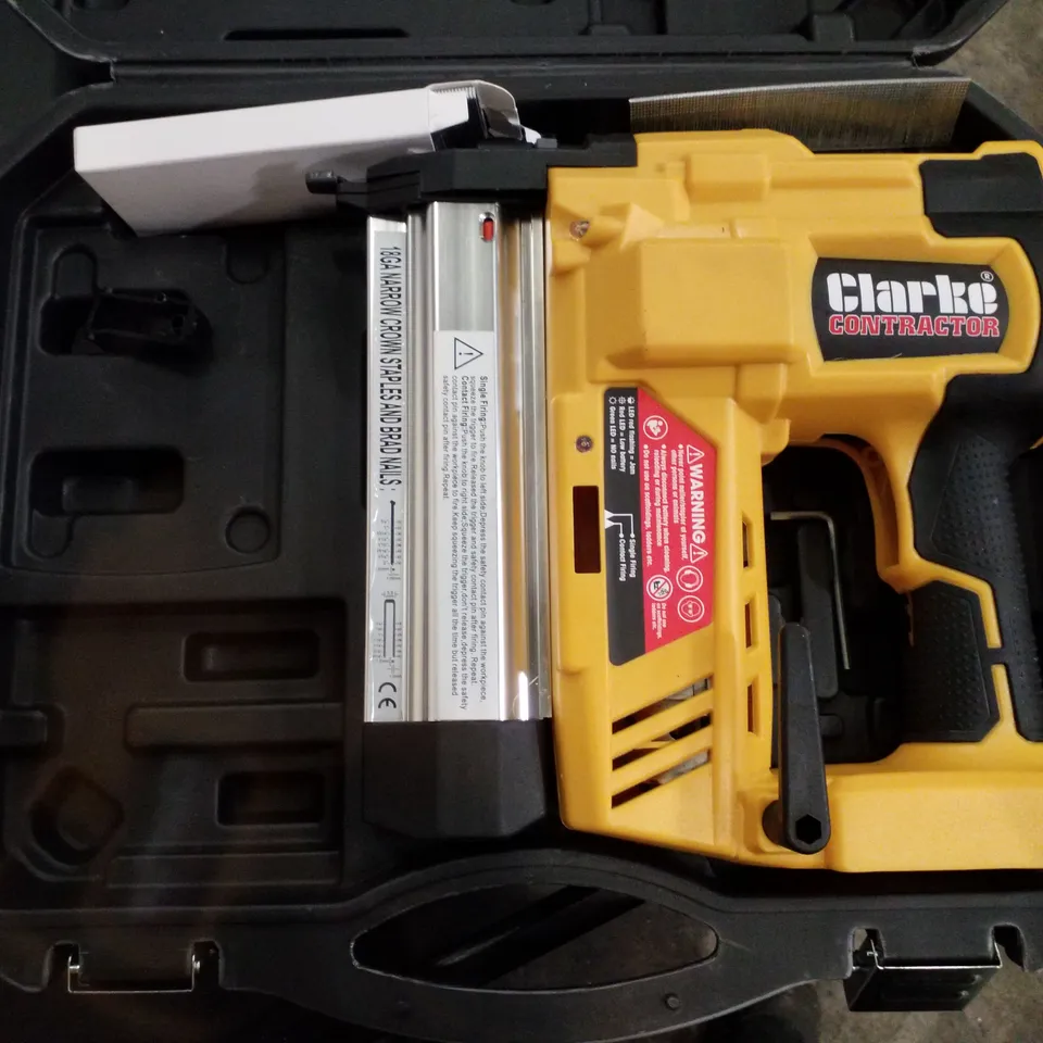 CLARKE CONTRACTOR CONSN18LIC 18V LI-ION STAPLER/NAILER