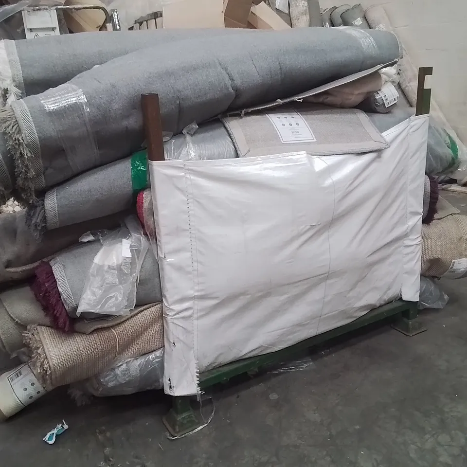 STILLAGE OF APPROXIMATELY 20 QUALITY DESIGNER RUGS