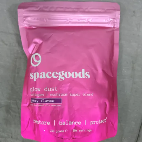 SPACEGOODS GLOW DUST – BERRY FLAVOUR, COLLAGEN + MUSHROOM SUPER BLEND 