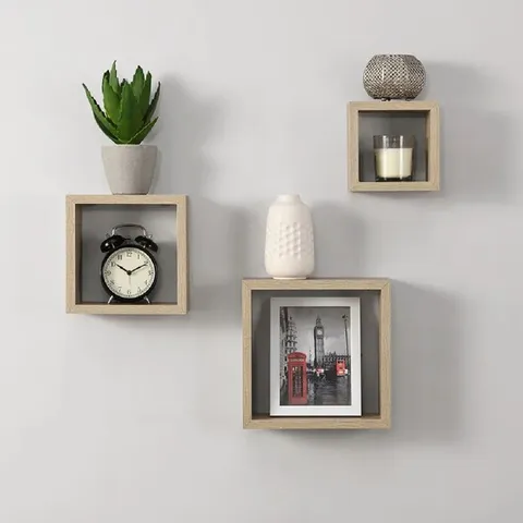 BOXED CHAISTY 3 PIECE FLOATING SHELF SET