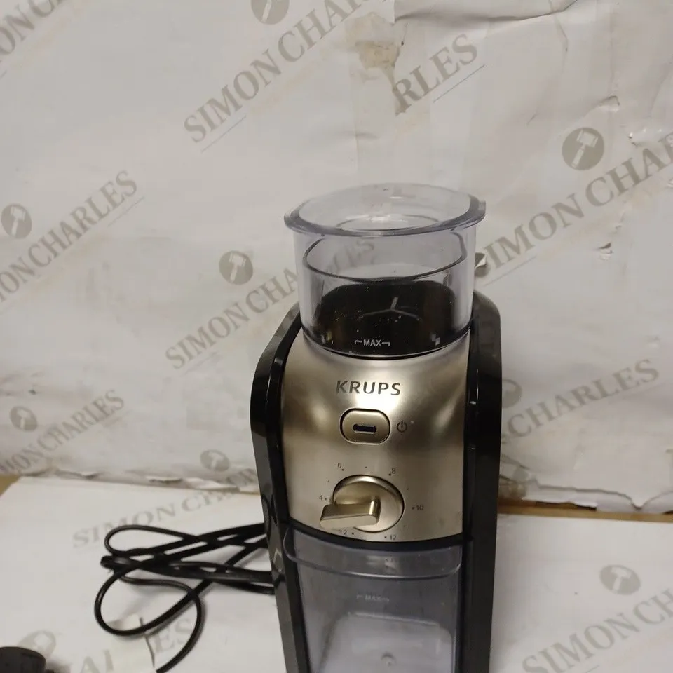 KRUPS EXPERT BURR GRINDER FOR COFFEE BEANS