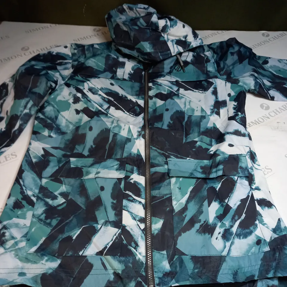 DARE2BE LADIES DEVIATION JACKET IN BLACK & BLUE - 12