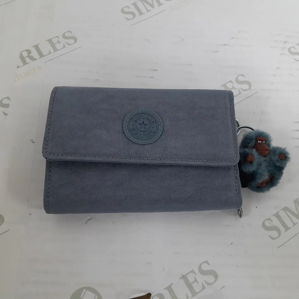 KIPLING LIGHT BLUE PRINT PURSE 