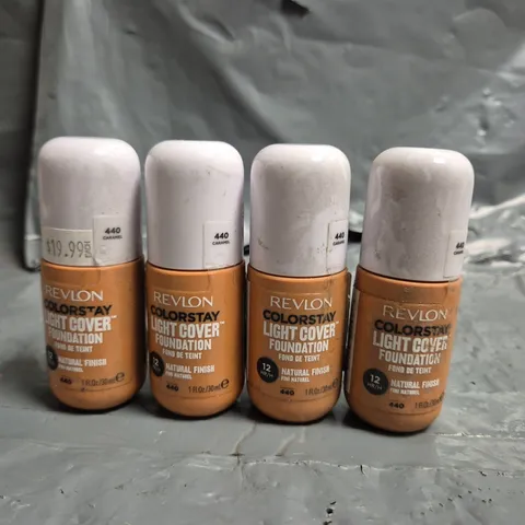 LOT OF APPROXIMATELY 55 REVLON COLOURSTAY LIGHT COVER 30ML FOUNDATIONS - 440 CARAMEL