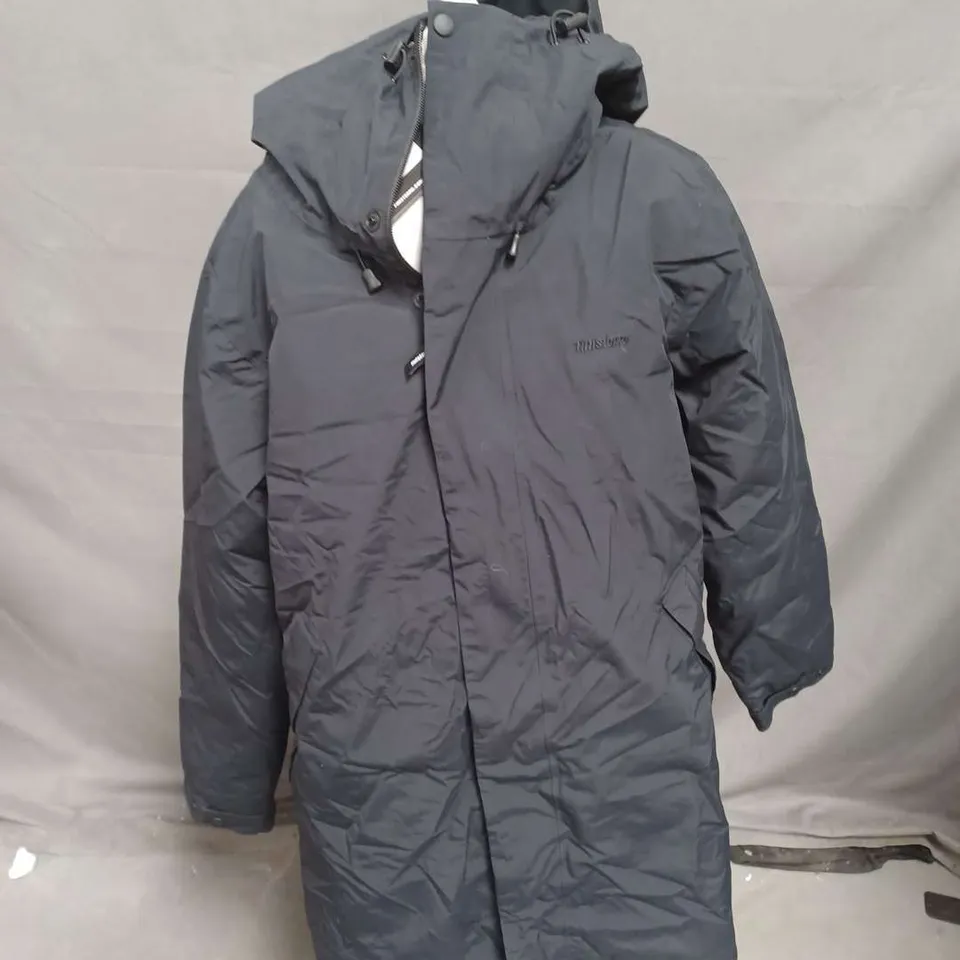 FINISTERRE CAELUS WATERPROOF PARKA IN BLACK SIZE 12