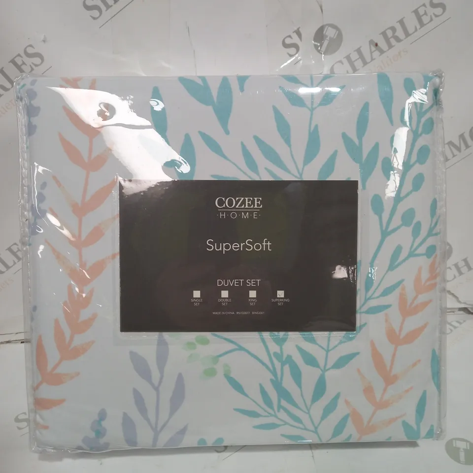 COZEE HOME SUPERSOFT DUVET SET SUPERKING SIZE