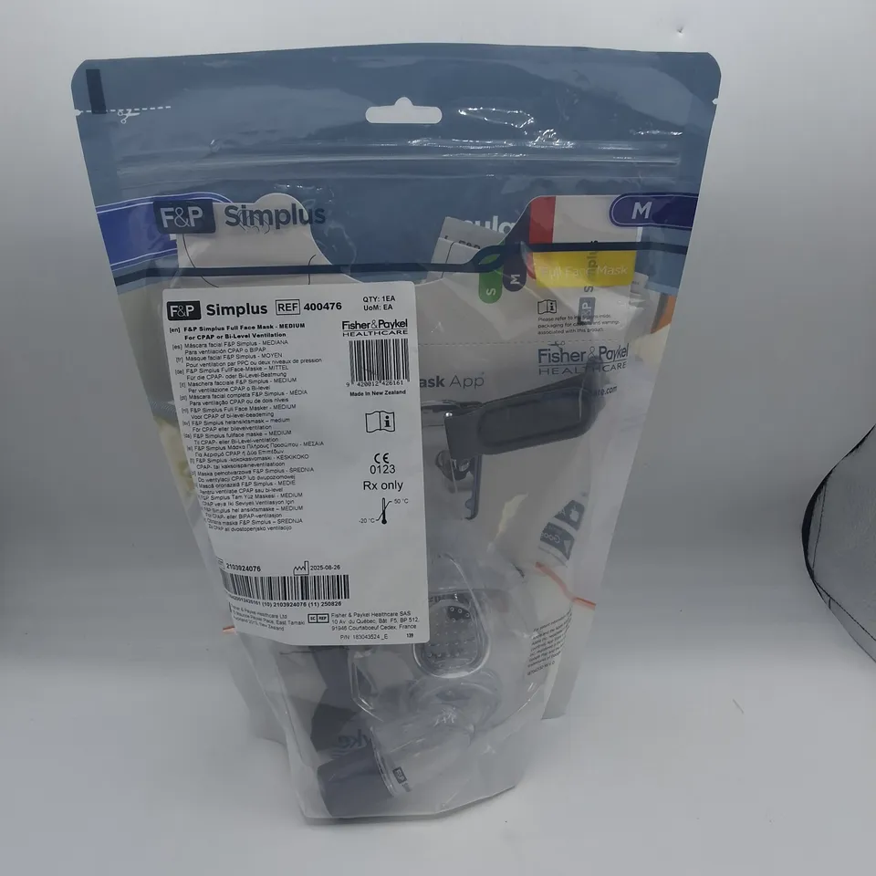 F&P SIMPLUS FULL FACE MASK IN MEDIUM