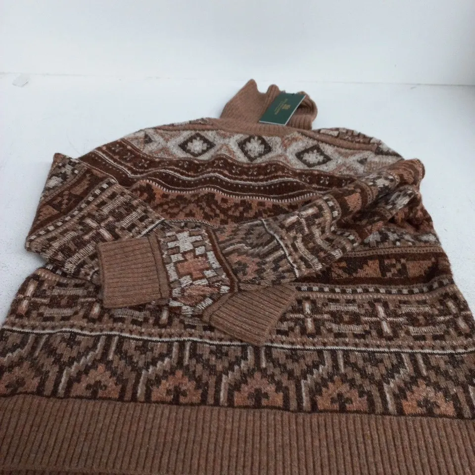HOLLAND COOPER VOSTOCK ROLL NECK KNIT – CAMEL, SIZE S