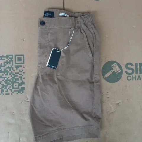 MR MARVIS SHORTS IN JONES TAUPE SIZE 34 LARGE