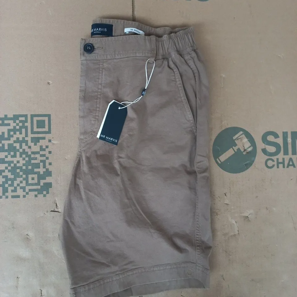 MR MARVIS SHORTS IN JONES TAUPE SIZE 34 LARGE