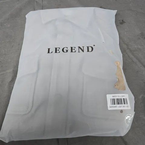 LEGEND OVERSHIRT – LIGHT GREY – SIZE L