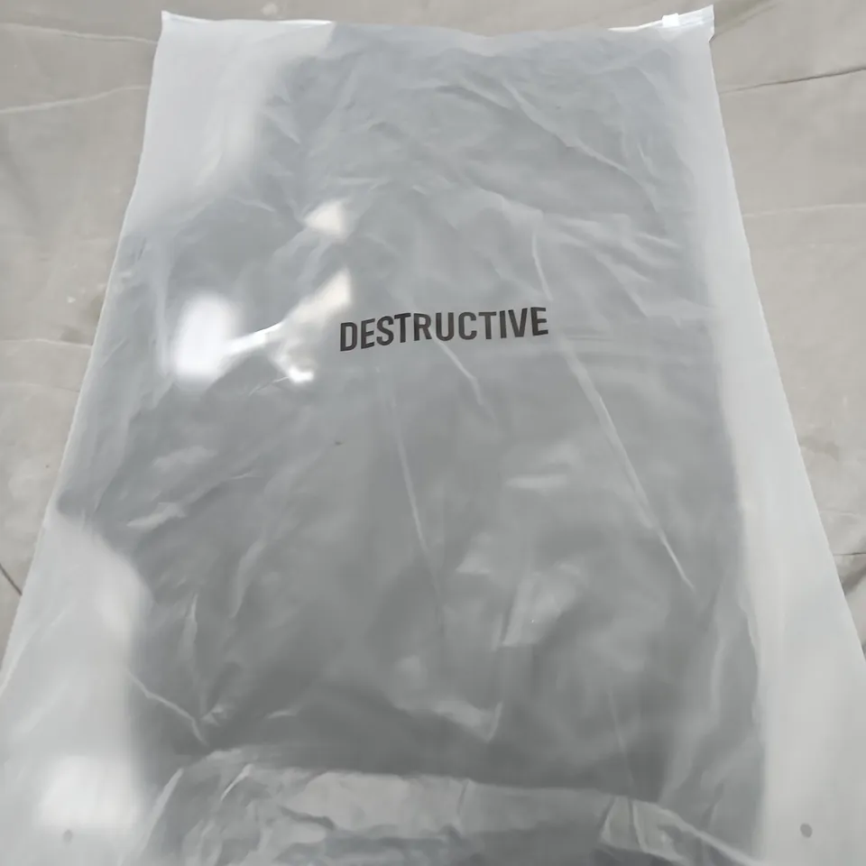 DESTRUCTIVE CROPPED LEATHER JACKET - SIZE M